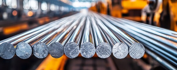 Observing the emerging steel bars from the rolling mill offers insight into manufacturing.