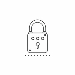 Padlock vector collection. Illustration design for business. Stock vector.