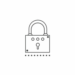 Padlock vector collection. Illustration design for business. Stock vector.