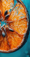 Close-up of a dried orange slice