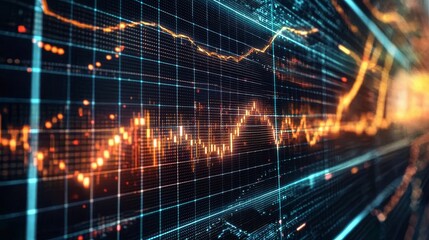 Analysis of financial graphs related to solar energy trends.
