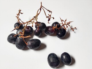 grapes. black seedless grapes or anggur hitam seedless. sweet and fresh. autumn royal grape.