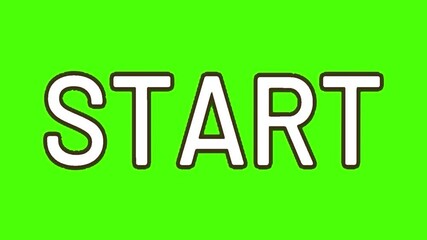 Bright green background with bold text 'START' indicating the beginning of an activity or event - Powered by Adobe