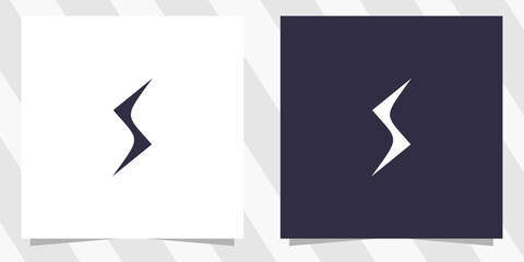 letter s logo design vector