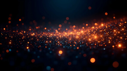 Digital Background A dense network of pulsing dots connected by glowing lines