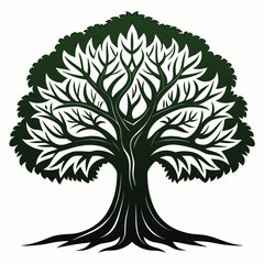 Obraz premium vector tree silhouette
