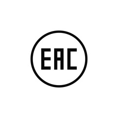 EAC Symbol Icon vector sign