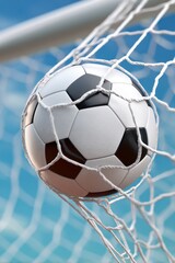The Moment a Soccer Ball Hits the Net