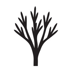 Tree Shaped Like A Hand Silhouette