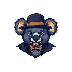 Fototapeta premium Voodoo Koala With Suit Mascot Logo