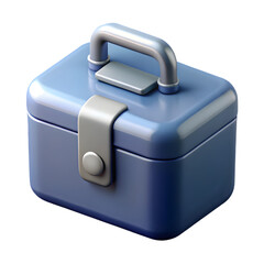Iron box PNG icon isolated with transparent background
