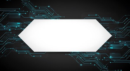 Abstract blue circuit board pattern, a futuristic technology background illustrating digital engineering and data processing