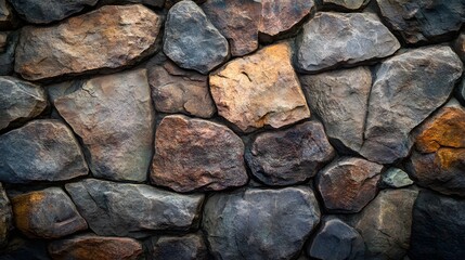 Realistic rock wall pattern