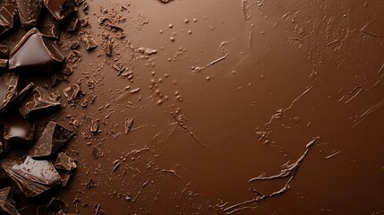Dark Chocolate Texture Background: Gourmet Cacao Pieces