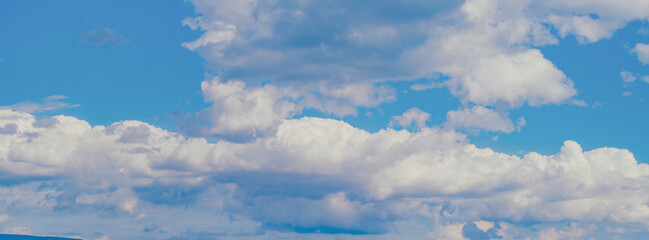 blue sky and white clouds.summer clouds