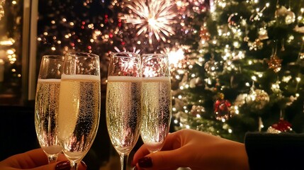 Celebrating New Year's Eve with Sparkling Champagne