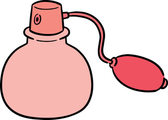 Illustration of perfume bottle
