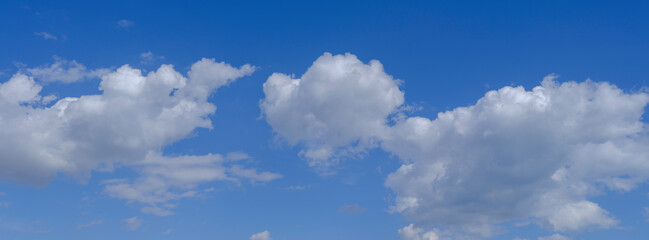 blue sky and white clouds.summer clouds