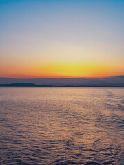Obraz premium beautiful sunset on the sea