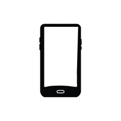 Smartphone Silhouette Icon Set Vector Logo Template of Mobile Devices and Touchscreen Gadgets