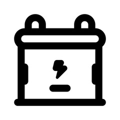 Accumulator Simple Line Icon. Single icon, line vector icon