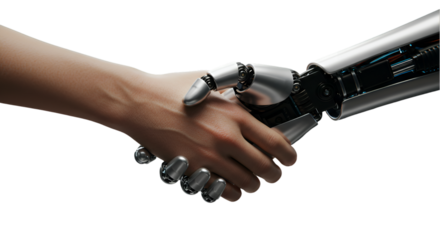 Handshake Between Human and Robot
