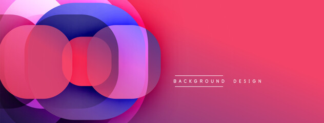 Abstract vibrant layers create dynamic gradient effect. Pink, purple hues blend seamlessly, modern design element.