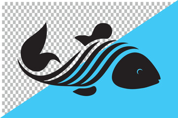 Vector check mark icons set fish icon seafood fishing Pisces marine aquatic life flat vector design apps isolated outline graphic silhouette website illustration clip art wildlife fishery animal fin