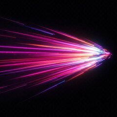 Colorful Light Trails Abstract