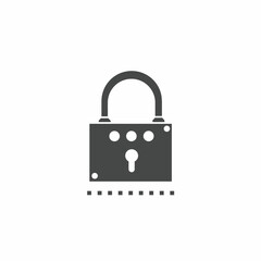 Vector. Padlock symbol. Icon symbol design template.