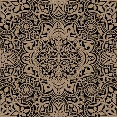 Pattern seamless ornament ethnic pattern vector retro pabric
