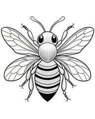 bee coloring pages for kids