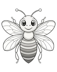 bee coloring pages for kids
