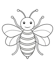 bee coloring pages for kids