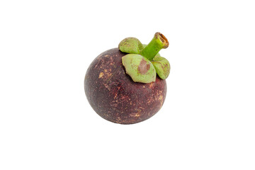 mangosteen fruit isolated on transparent background