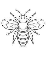 bee coloring pages for kids