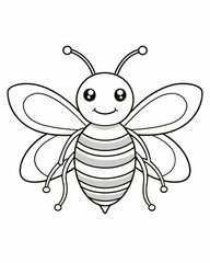bee coloring pages for kids