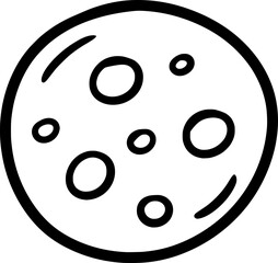 Moon Space Doodle
