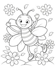 bee coloring pages for kids