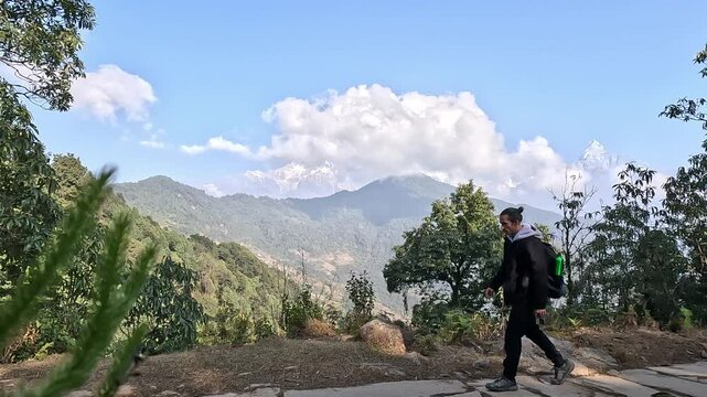 Scenic Trekking Journey to Mardi Himal High Camp in Nepal - Himalayan Adventure Footage
