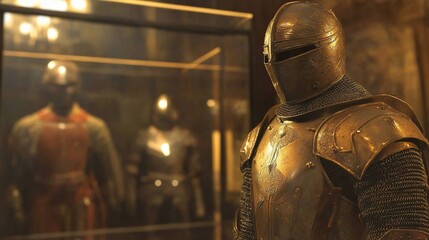 Ornate Medieval Knight's Armor Displayed in Museum