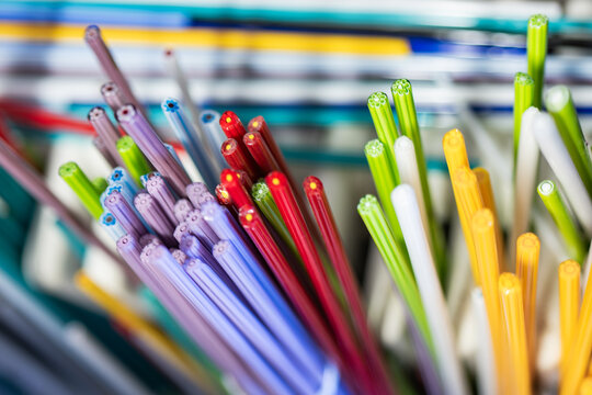 Colorful murano and burano glass rods from Venice