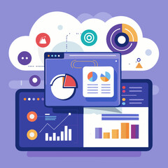 flat infographic elements