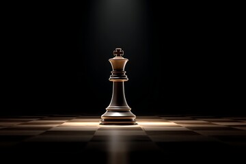 black chess pieces on black