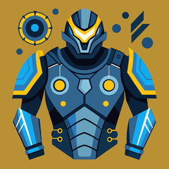 robot cyborg vector