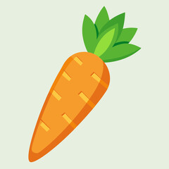 vector illustration of a carrot