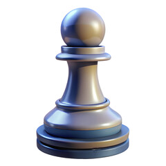 Chess piece 3D PNG icon isolated with transparent background