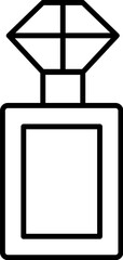Perfume Line Icon for Graphics, Designs, Books, Adverts, Apps