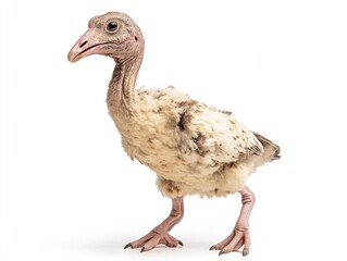Young turkey chick, light beige
