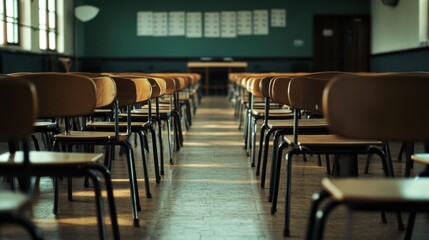 Empty classroom